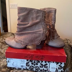 Naughty Monkey Suede Booties